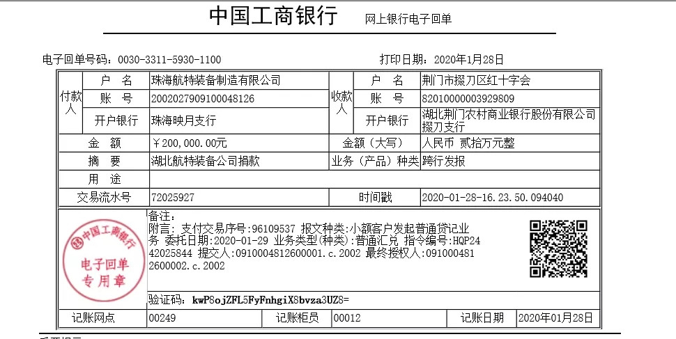 no166头号玩家客户端登录向荆门市掇刀区红十字会捐赠20万元抗击疫情